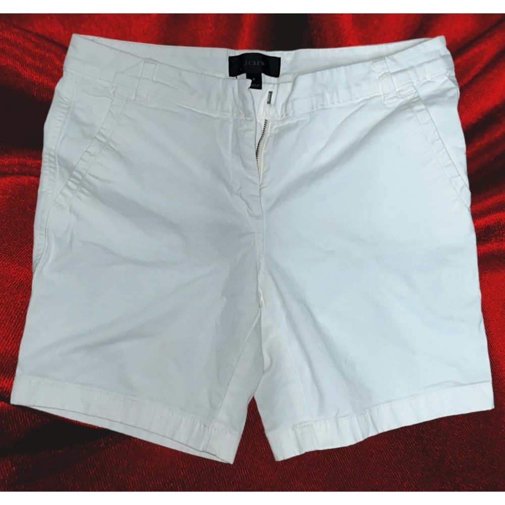 J crew white chino women’s shorts size 6